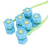 Face Roller Multiple Rollers Concave Convex Particles Comfortable Handle Multiple Rollers V Shaped Face Massager