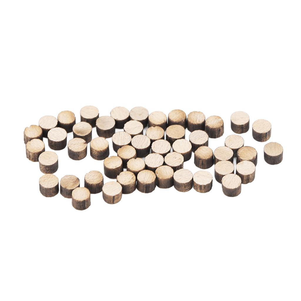 100 Stück Holz Gitarre Bass Inlay Griffbrett Punkte Ahorn Mandoline Banjo Ukulele Griffbrett Punkte