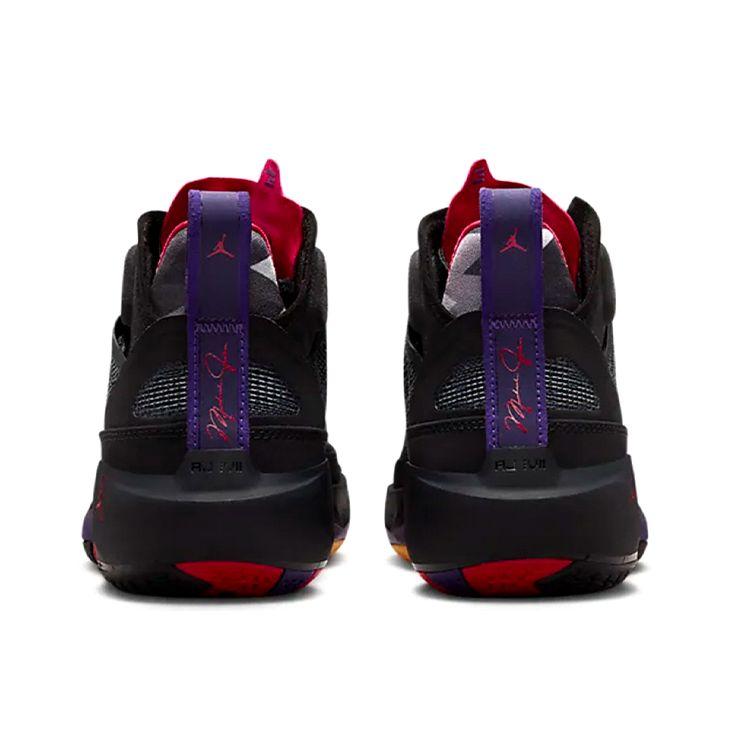Tênis Infantil Air Jordan 37 GS Raptors Preto Vermelho-Verdadeiro Roxo-Clube DD7421-065