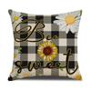 New Bee Day Pillow Case Line Print Festive Home Cushion Case Living Room Sofa Decorative Pillow Case