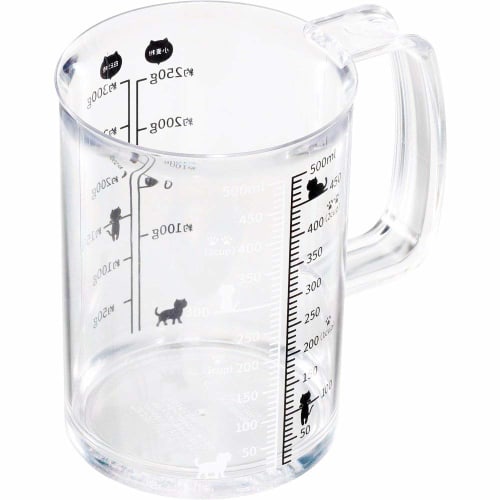 Kai Nyammy Cat Measuring Cup, 500ml, Made in Japan, Dishwasher Safe, DH2728
