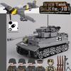 Military Series Main Battle Tank Building Blocks WW2 German Sd.Kfz. 181 Tiger Tank Army Soldier Figures Bricks Kids Toys Gifts