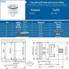 Kunststoff-Wasserleitung Rückschlagventilkern: 6-Punkt, 4-Punkt, 1 Zoll, 2 Zoll, Ventilzubehör