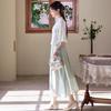 Chinese Retro Zen Style Tang Suit Cheongsam Top with Hanfu Elements for Women
