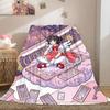 Cardcaptor Sakura Awesome Print Flannel Blanket, Cartoon Characters for Bed, Cozy Home Decor for Sofa, Travel Throw_LIAN
