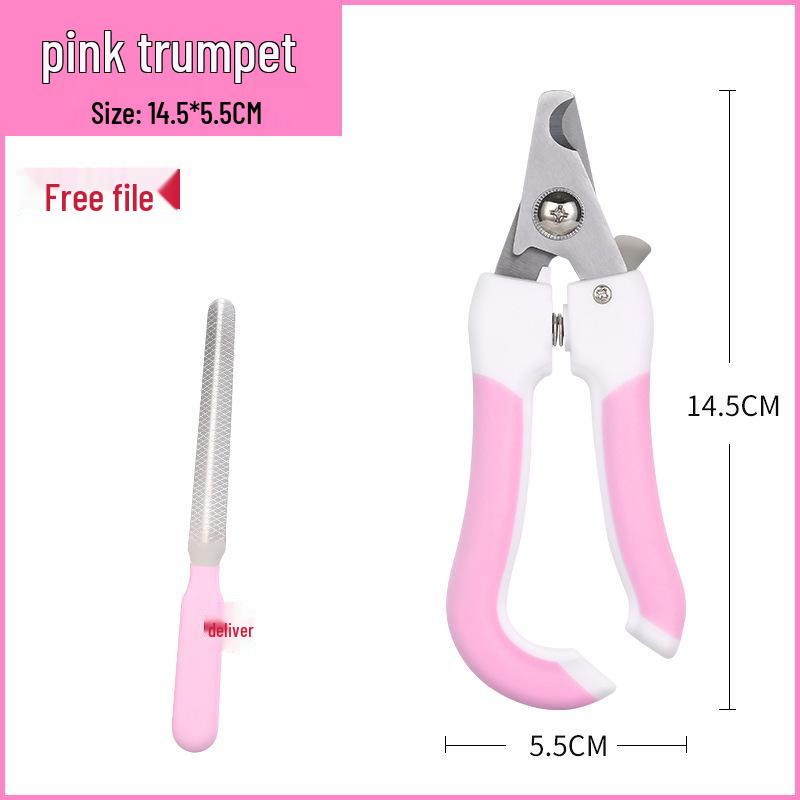 Stainless Steel Pet Nail Clippers for Cats & Dogs with Nail Grinder