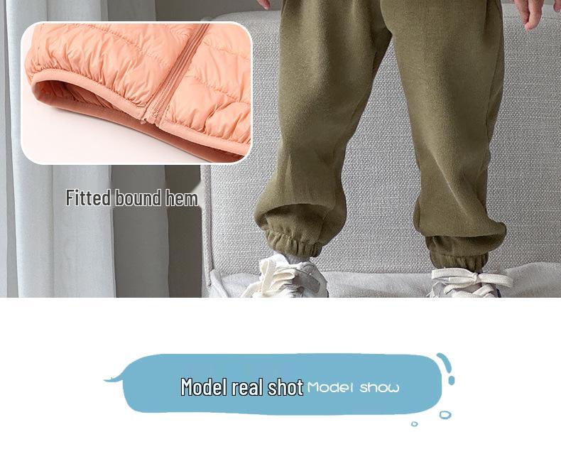 Kids' Winter Hooded Lightweight Down Jacket - Warm Outerwear for Boys & Girls