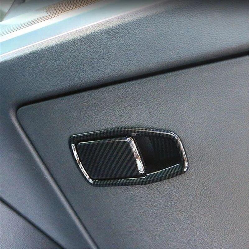 2PCS ABS Carro Co-piloto Porta-luvas Moldura Decorativa Capa Guarnição Adesivos Interiores Para BMW Série 3 G20 G28 -21 Acessórios Automotivos