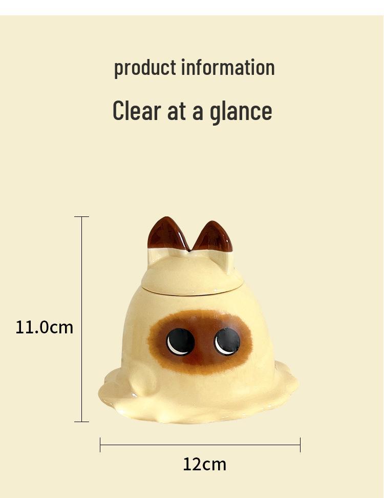 Creative Cartoon Cute Mug with Lid and Spoon - Large Capacity Ceramic Coffee Cup for Women & Couples