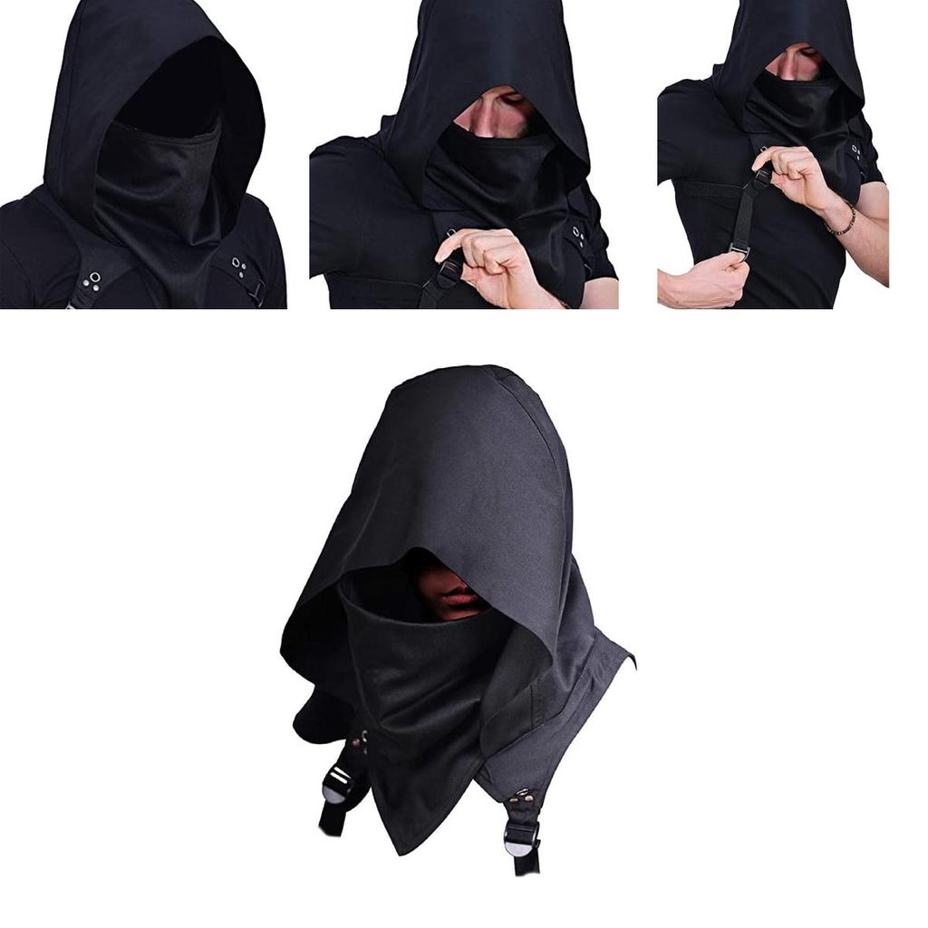 Stylish Unisex Medieval Assassin Inspired Hooded Cloak For Game Character Cosplay