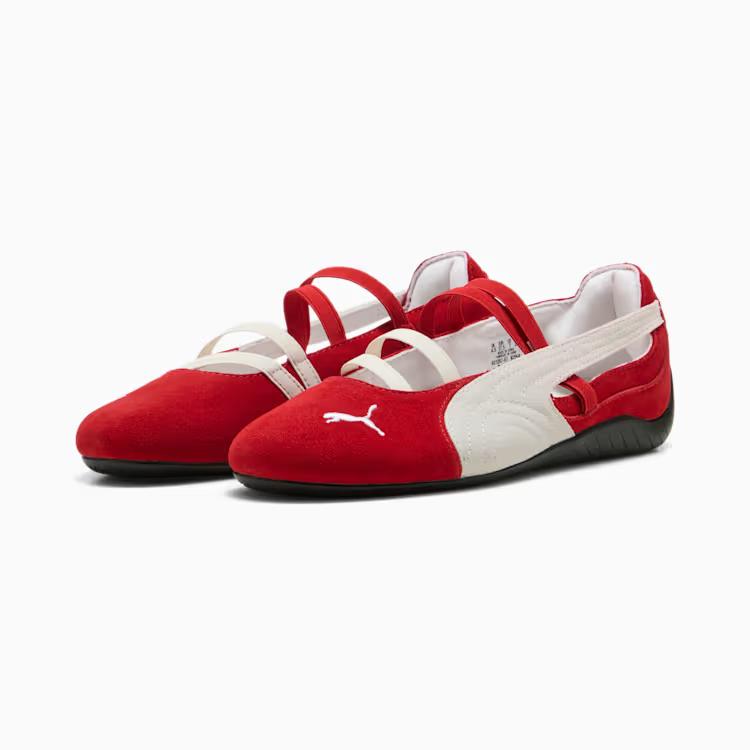 401287-07 Puma Speedcat Ballet Suede For All Time Red Puma White (Women's)