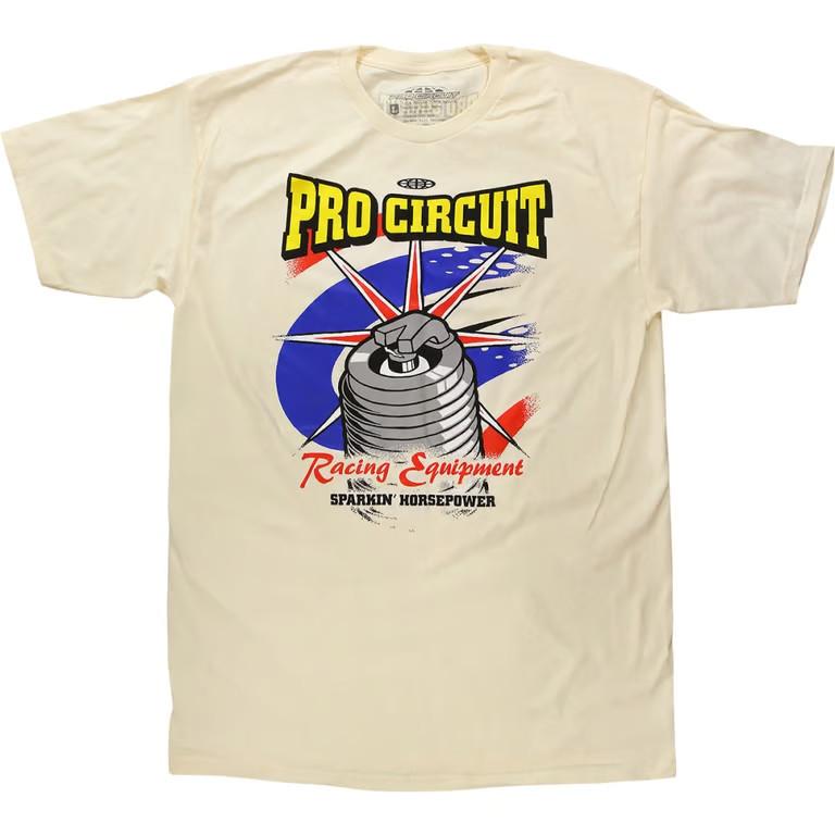 Pro Circuit Zündkerzen T-Shirts Motorrad ATV/UTV Straßenmotorrad Dirt Bike PWC 3XL bunt