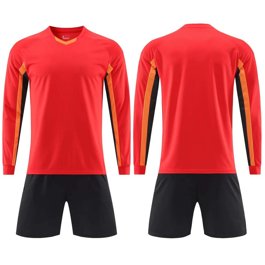 Long-sleeved football suit autumn and winter children's quick-drying sports suit student training suit printed football suit wholesale