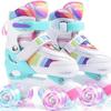 Children's Double Row Beginner Roller Skates Set for Boys and Girls