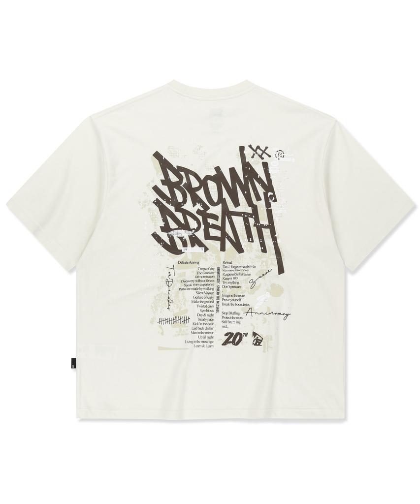 BROWNBREATH 20Th Anniv Tag Tee - Ivory