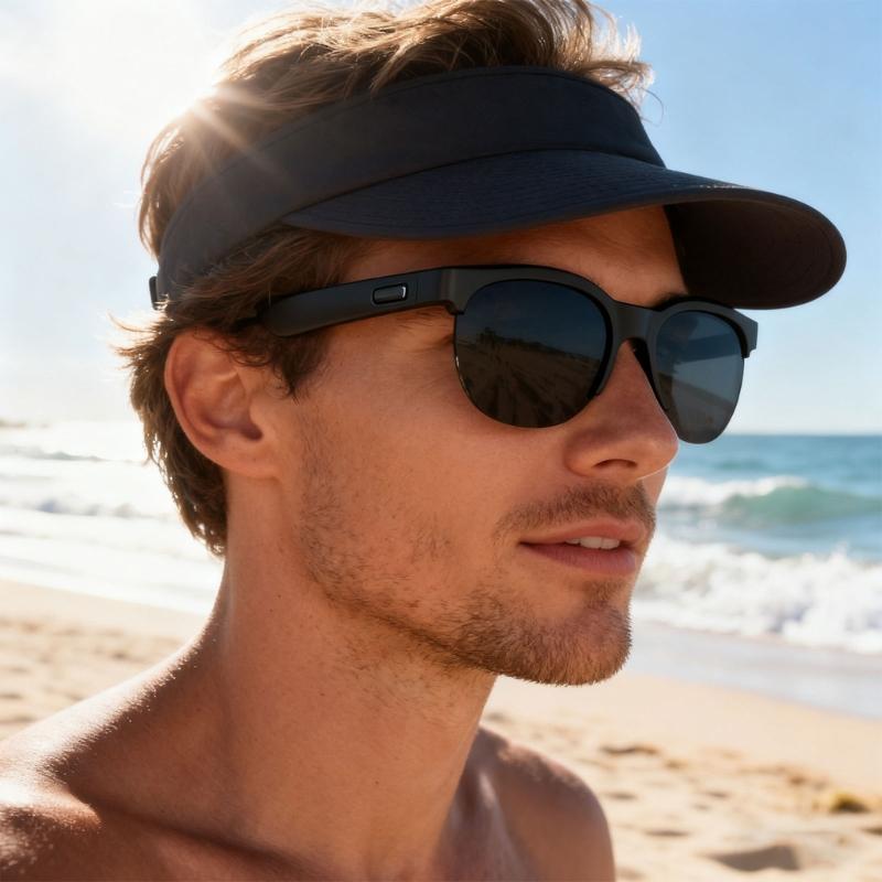 Multifunktionale Auditive Sonnenbrille mit Kabelloser Sound-Navigationssteuerung Blaulichtschutz Leichter Rahmen