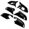 For BMW 1 2 3 4 X Series F20 F21 F22 F23 F30 F35 F34 F32 F33 F36 E84 I3 F87 M2 Rearview Mirror Cover Caps-Black Color