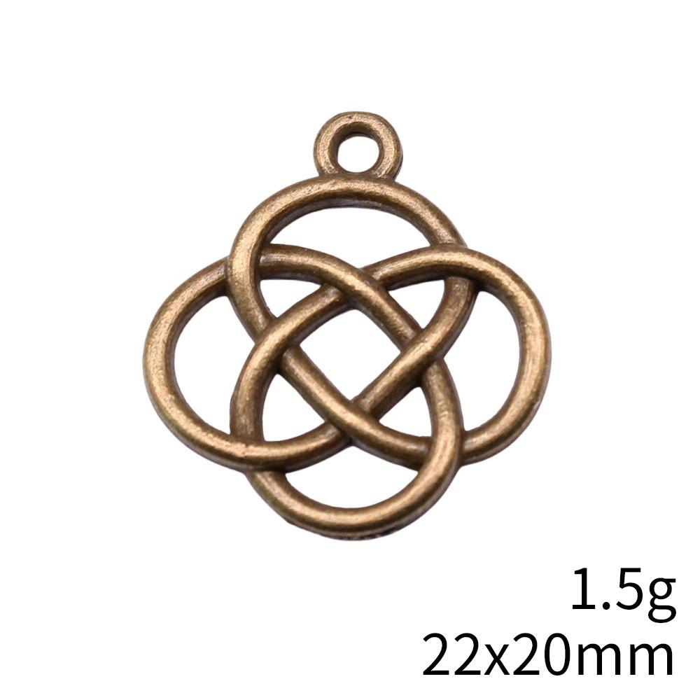 Valentine's Day Charms For Necklace Chinese Knot Chinese Character Charms Pendant Women's Bag Pendant Accessories