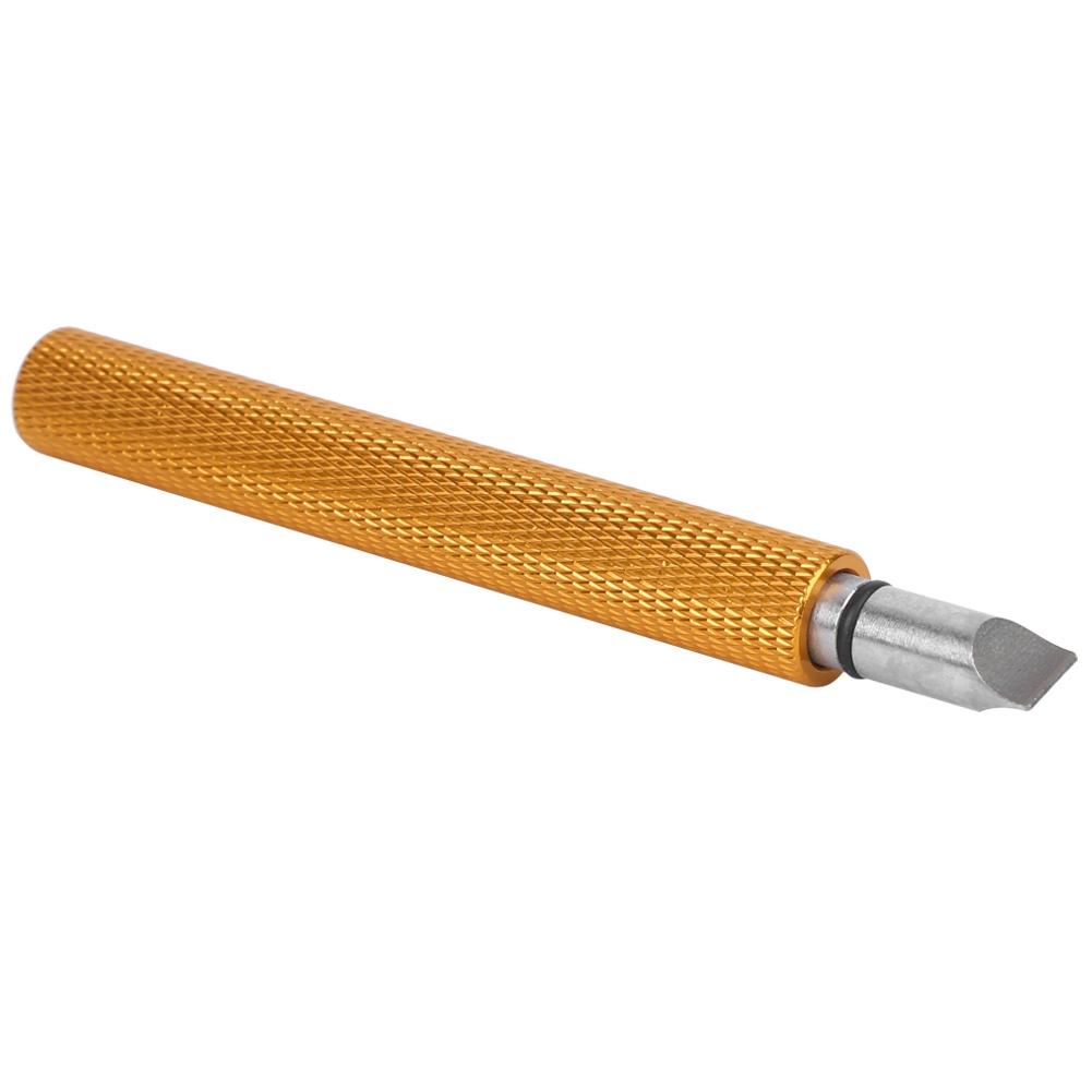 

Нержавіюча сталь Гольф Точилка Очищувальний ніж Інструмент для заточування канавок клюшки Аксесуари Приладдя з алюмінієвого сплаву золотий