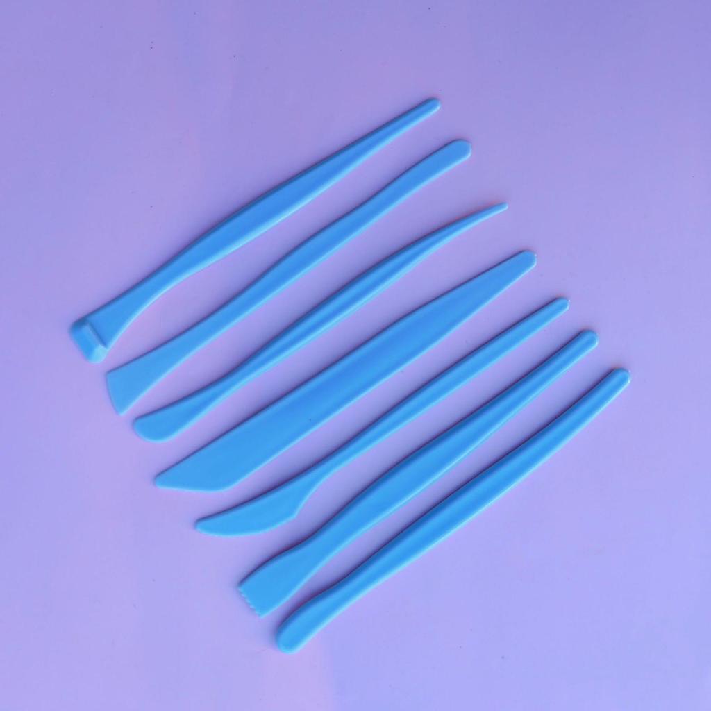 Ceramic Clay Sculpting & Carving Tool Set - 6-Piece Plastic Kit for DIY Art