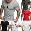 Fashion Men's Casual Fit Short Sleeve Slim Muscle Bodybuilding T-shirt Tee Tops For Ultimate Comfort