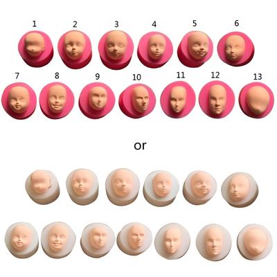 Silicone Baby Face Baby Head Molds, Baby Shower Mould Clay Soap Chocolate Mold