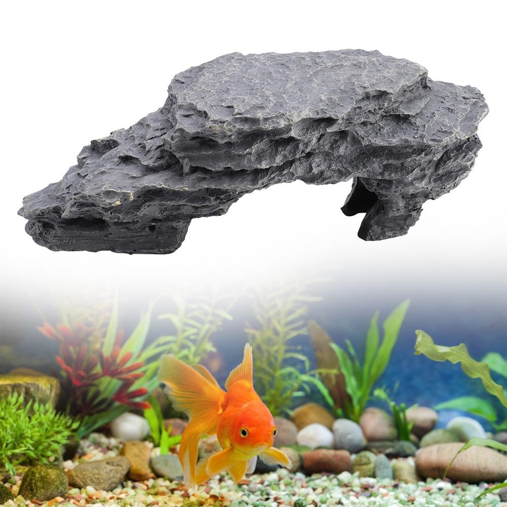 Hiding Cave Aquarium Tortoise Reptile Basking Hide Habitat Decoration Ornament