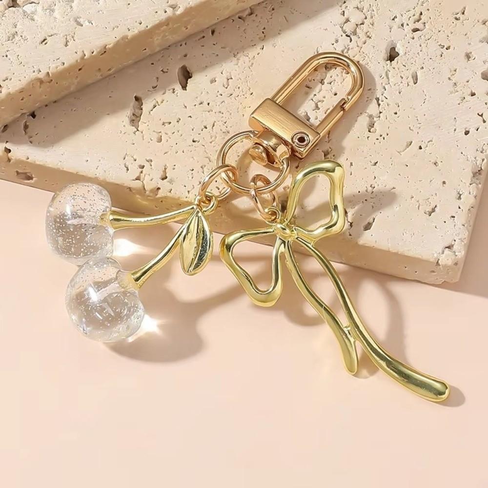 Red Cherry Cherry Keychain Resin Cherry Bah Charm Bag Decoration Cherry Bag Pendant For Women