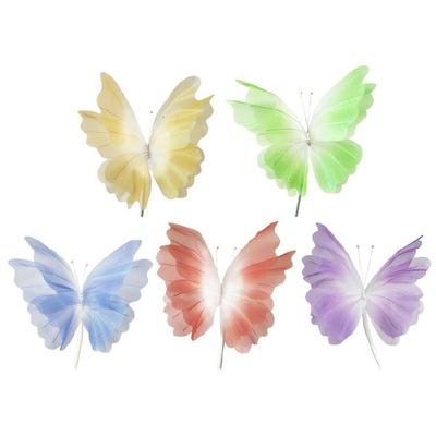 Handmade Gauze Butterfly Large Artificial Butterfly Decoration for Wedding Reception Backdrops Indoor and Outdoor Use