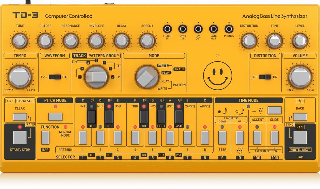 Behringer td-3-am - analogowy syntezator linii basowych