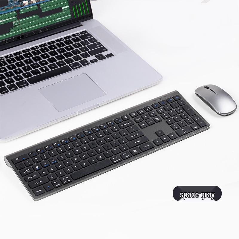 Bluetooth Wireless Keyboard & Mouse Set: Portable, Dual-Mode, for Laptop/Tablet/Office Use