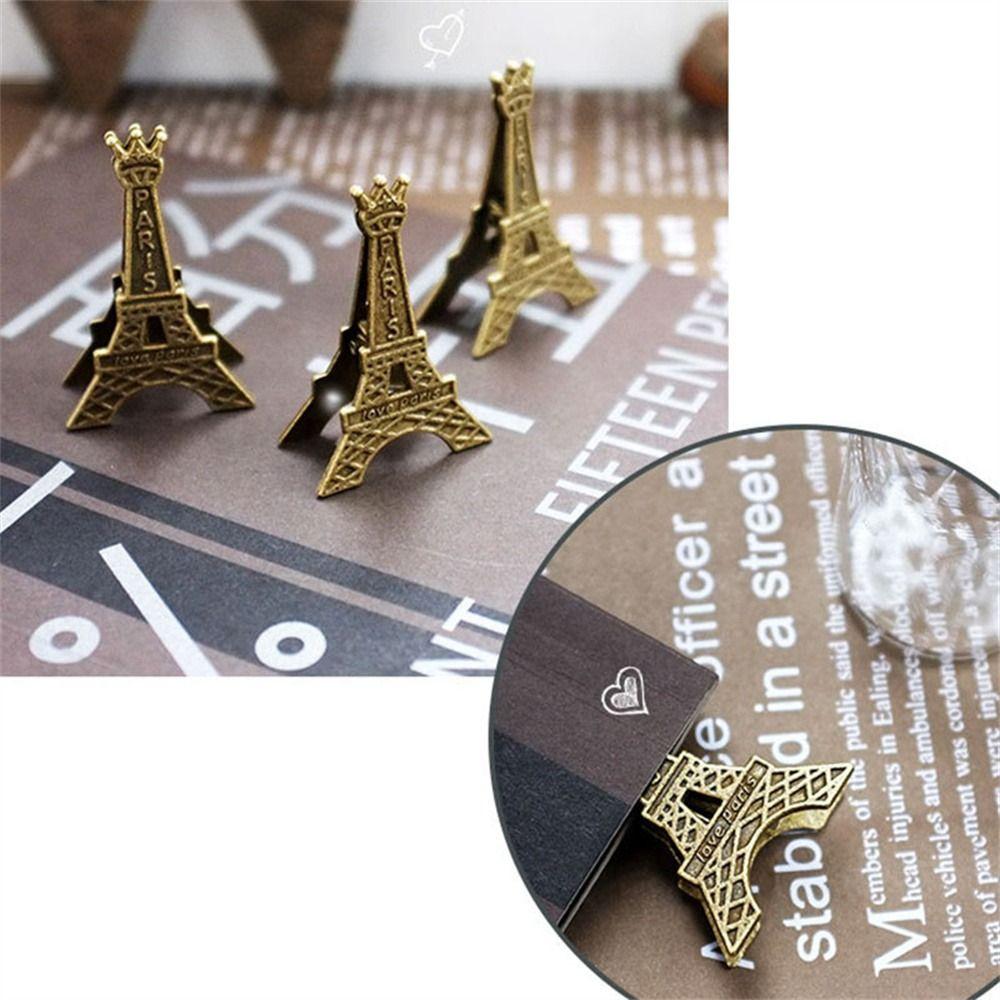 Name Card Retro Style Wedding Seats Clip Paper Clip Memo Clip Picture Clip Holder Eiffel Tower Clip
