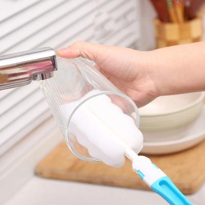 Easy Bottle Glass Cup Soft Sponge Cleaning Brush Kitchen Washing Scrubber Tool