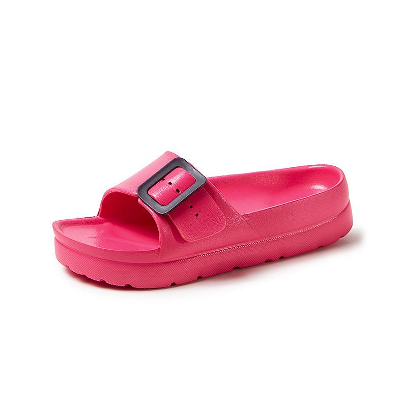 

Fashion Litfun Women s Fashion Platform Slippers Summer New Outdoor Non-slip Beach Sandals With Adjustable Buckle Thick Sole Home Slides 36-37 розы красного
