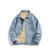 2025 Pánské zimní džínové bundy Streetwear Kovbojské svrchní oblečení Teplé džínové kabáty Nové pánské vlněné podšívky Silná fleecová džínová bunda Pánské