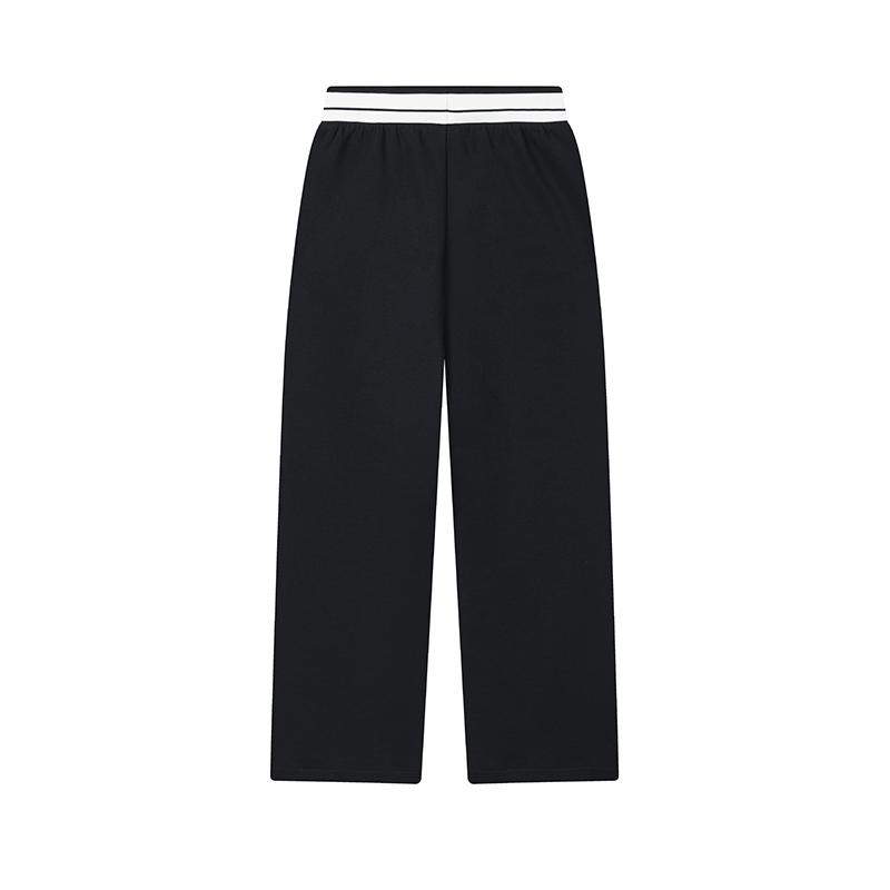 FILA Heritage Classic Simple Stylish Retro Casual Versatile Comfortable Knitted Sports Pants Women bottoms Legendary-Blue F61W618603FNV