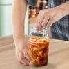 Heavy Wide Mouth Mason Jar Lid Transparent Sealed Storage Container Lid  Kitchen Supplies