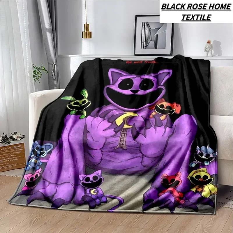Fashion Art Print Cartoon Anime S-smiling critters Blanket Outdoor Car Travel Portable Camping Warm Cover Blanket Birthday Gift