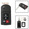 4 Buttons Remote Flip Key Fob Case Shell Blade for Mazda 3 5 6 RX-8 CX-7 CX-9 Car's Accessory