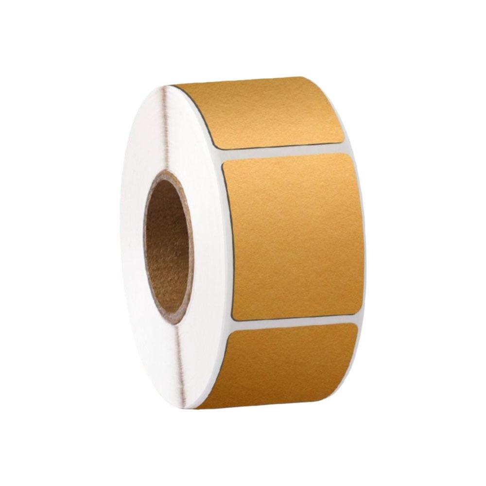 Kraft Paper Label Stickers Blank Self-adhesive Baking Packaging Stickers Writable Tearable Decorative Stickers
