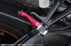 SSK Machined Aluminum Tandem Step Standard Type for Passenger Mounting Part Color: Silver Step Bar Color: Blue