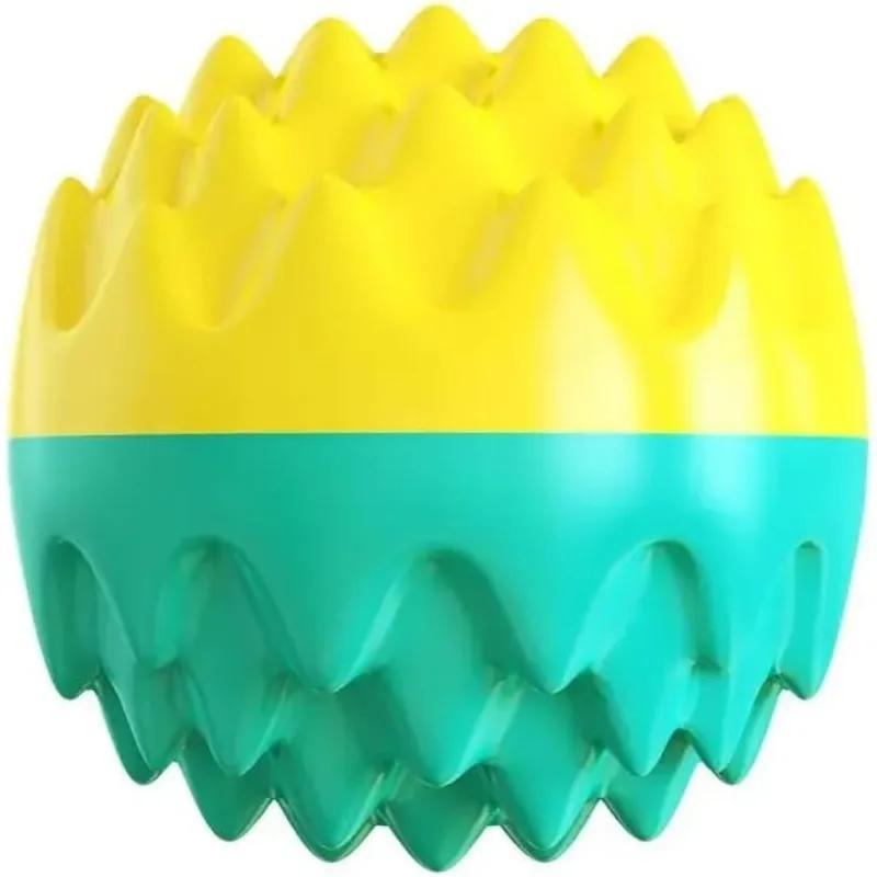 

Pet Chew Toy Grinding Squeaky Teeth Cleaning Ball Cat Puppy Sound Toy Dog Interactive Toy Great for Throwing and Chase Toys зелёный