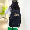 Four-Piece Backpack Set Letter Backpack Senior High School Student Schoolbag Unisex Large Capacity Lightweight Backpack