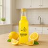 MONOPOL Bottle 500ml with LEMON PRINT, 0.5l Glass Bottles for Vodka