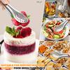 10 Pcs BBQ Food Tong 7 Inch Kitchen Cooking Tong Stainless Steel Toaster Bread Tongs Heat Resistant Cooking Clamp for Restaurant