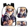 Backpack Naruto Children Set With Pencil Case And Versatile For School Trips Day