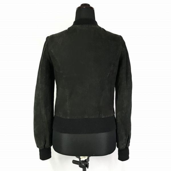 ENCHANTEMENT Genuine Sheep Leather Jacket Blouson Outerwear/Women’s Size M/38/Black/Full Zip(USED)
