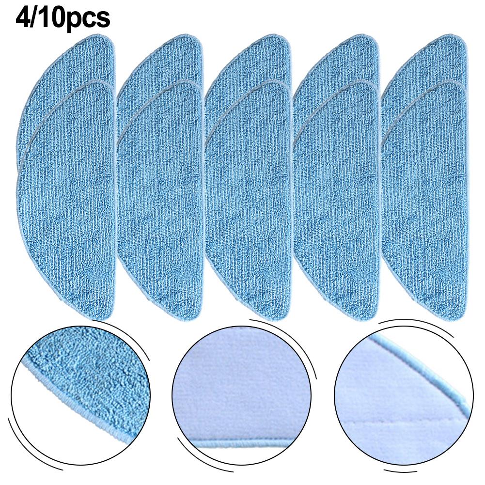 4/10 Pcs Mop Cloths Rag For Honiture Q 5 Sweeping Robot Vacuum Cleaner Replace Dry And Wet Usage Mop Cloths Pad Floor Cleaning