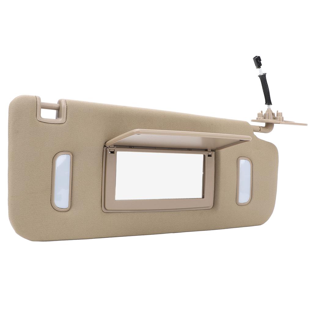Side Sun Visor Beige Sun Shielding Visor Board with Makeup Mirror for 1500 2500 3500 HD Vehicle Models Right: 22850310
