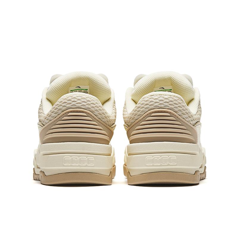 Anta Micro Sugar 2 Retro Versatile Non-Slip Wear-Resistant Low-Top Skate Shoes Women Sneaker Beige 922448088-1